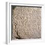 Travertine Marble Stele with Celtic-Latin Bilingual Inscription, Side B. Unearthed in Todi-null-Framed Giclee Print