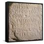 Travertine Marble Stele with Celtic-Latin Bilingual Inscription, Side B. Unearthed in Todi-null-Framed Stretched Canvas