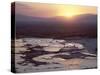 Travertine Terraces at Sunset, Pamukkale, Unesco World Heritage Site, Anatolia, Turkey-R H Productions-Stretched Canvas