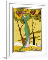 Travesti Costume by Redfern in Which Eve is Depicted as the Serpent-null-Framed Art Print