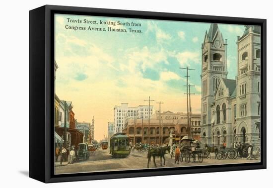 Travis Street, Houston, Texas-null-Framed Stretched Canvas