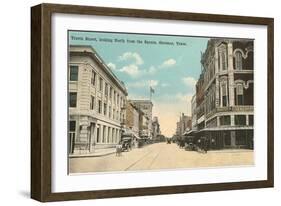 Travis Street, Sherman, Texas-null-Framed Art Print