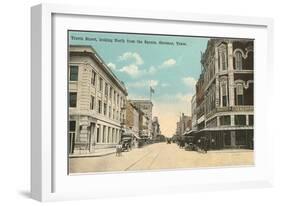 Travis Street, Sherman, Texas-null-Framed Art Print