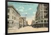 Travis Street, Sherman, Texas-null-Framed Art Print