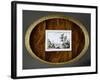 Tray for Serving Tea and Coffee with Trompe L'Oeil Decorations-null-Framed Giclee Print