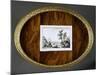 Tray for Serving Tea and Coffee with Trompe L'Oeil Decorations-null-Mounted Giclee Print