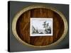 Tray for Serving Tea and Coffee with Trompe L'Oeil Decorations-null-Stretched Canvas