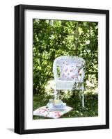 Tray of Coffee and Lemonade on a Cushion in Grass-Alena Hrbkova-Framed Photographic Print