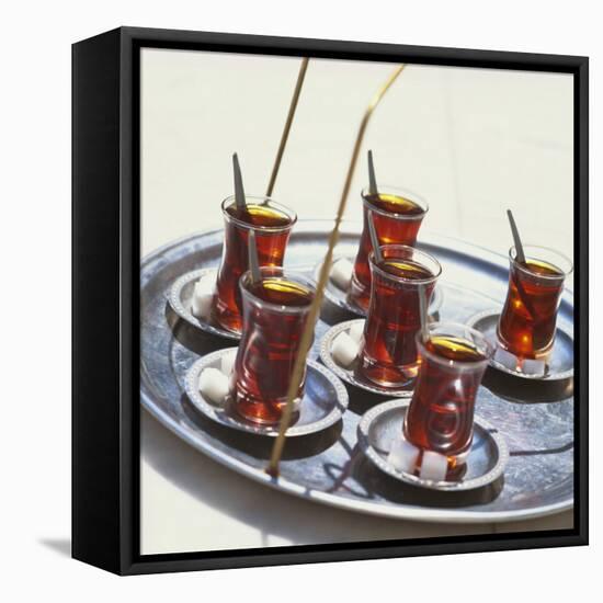 Tray of Turkish Teas, Turkey, Eurasia-John Miller-Framed Stretched Canvas