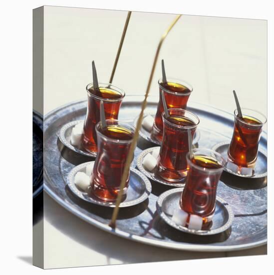 Tray of Turkish Teas, Turkey, Eurasia-John Miller-Stretched Canvas