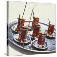 Tray of Turkish Teas, Turkey, Eurasia-John Miller-Stretched Canvas