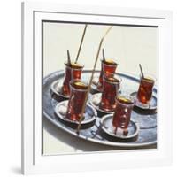 Tray of Turkish Teas, Turkey, Eurasia-John Miller-Framed Photographic Print