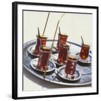 Tray of Turkish Teas, Turkey, Eurasia-John Miller-Framed Photographic Print