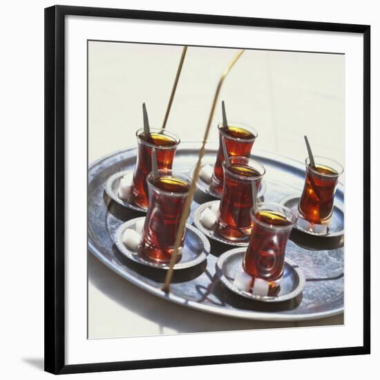 Tray of Turkish Teas, Turkey, Eurasia-John Miller-Framed Photographic Print