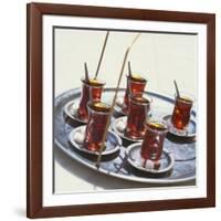 Tray of Turkish Teas, Turkey, Eurasia-John Miller-Framed Photographic Print