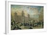 Tray with Popular Scene of Modena Revolt, August 24, 1848-null-Framed Giclee Print