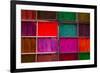 Trays of Multi-Colored Dyes at the Entrance to the Pashupatinath Temple Near Kathmandu, Nepal-Sergio Ballivian-Framed Photographic Print