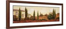 Tre case Tra I Papaveri-Guido Borelli-Framed Giclee Print