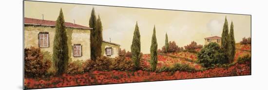 Tre case Tra I Papaveri-Guido Borelli-Mounted Giclee Print