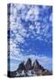 Tre Cime Di Lavaredo Mountains with Clouds, Sexten Dolomites, South Tyrol, Italy, Europe, July 2009-Frank Krahmer-Stretched Canvas