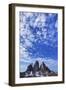 Tre Cime Di Lavaredo Mountains with Clouds, Sexten Dolomites, South Tyrol, Italy, Europe, July 2009-Frank Krahmer-Framed Photographic Print