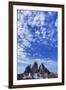 Tre Cime Di Lavaredo Mountains with Clouds, Sexten Dolomites, South Tyrol, Italy, Europe, July 2009-Frank Krahmer-Framed Photographic Print