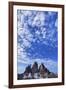 Tre Cime Di Lavaredo Mountains with Clouds, Sexten Dolomites, South Tyrol, Italy, Europe, July 2009-Frank Krahmer-Framed Photographic Print