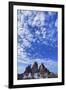 Tre Cime Di Lavaredo Mountains with Clouds, Sexten Dolomites, South Tyrol, Italy, Europe, July 2009-Frank Krahmer-Framed Photographic Print