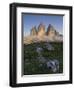 Tre Cime di Lavaredo, Sexten Dolomites nature reserve, Italy-Michael Jaeschke-Framed Photographic Print