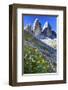 Tre Cime di Lavaredo, Sexten Dolomites, Province of Bolzano, South Tyrol, Italy-null-Framed Art Print