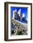 Tre Cime di Lavaredo, Sexten Dolomites, Province of Bolzano, South Tyrol, Italy-null-Framed Art Print