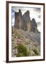 Tre Cime di Lavaredo, Sexten Dolomites, Province of Bolzano, South Tyrol, Italy-null-Framed Art Print