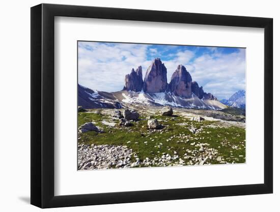 Tre Cime Di Lavaredo, Sexten Dolomites, South Tyrol, Italy, Europe, July 2009-Frank Krahmer-Framed Photographic Print