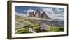 Tre Cime Di Lavaredo (Three Merlons), Meadow, South Tyrol-Rainer Mirau-Framed Photographic Print