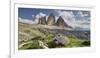 Tre Cime Di Lavaredo (Three Merlons), Meadow, South Tyrol-Rainer Mirau-Framed Photographic Print