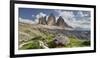 Tre Cime Di Lavaredo (Three Merlons), Meadow, South Tyrol-Rainer Mirau-Framed Photographic Print