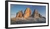 Tre Cime Di Lavaredo (Three Merlons), South Tyrol, the Dolomites Mountains, Italy-Rainer Mirau-Framed Photographic Print