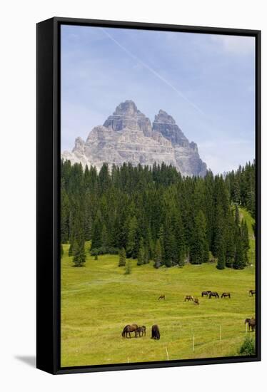 Tre Cime Di Lavaredo-Guido Cozzi-Framed Stretched Canvas