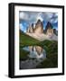 Tre Cime Di Lavaredo-Ales Krivec-Framed Giclee Print