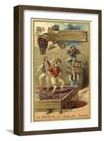 Treading Grapes-null-Framed Giclee Print