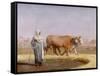 Treading out Wheat in Egypt-Jean-Léon Gérome-Framed Stretched Canvas