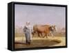 Treading out Wheat in Egypt-Jean-Léon Gérome-Framed Stretched Canvas