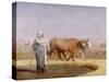 Treading out Wheat in Egypt-Jean-Léon Gérome-Stretched Canvas