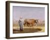 Treading out Wheat in Egypt-Jean-Léon Gérome-Framed Giclee Print