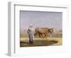 Treading Out Wheat in Egypt-Jean Leon Gerome-Framed Giclee Print