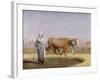 Treading Out Wheat in Egypt-Jean Leon Gerome-Framed Giclee Print