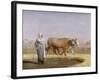 Treading Out Wheat in Egypt-Jean Leon Gerome-Framed Giclee Print