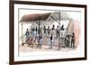 Treadmill at Brixton Prison, London, 1827-Rudolph Ackermann-Framed Giclee Print