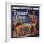 Treasure Chest Brand - Crafton, California - Citrus Crate Label-Lantern Press-Framed Art Print
