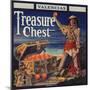 Treasure Chest Brand - Crafton, California - Citrus Crate Label-Lantern Press-Mounted Art Print